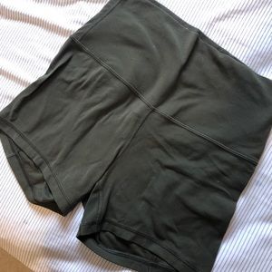 Lululemon align shorts 4” dark olive size 6
